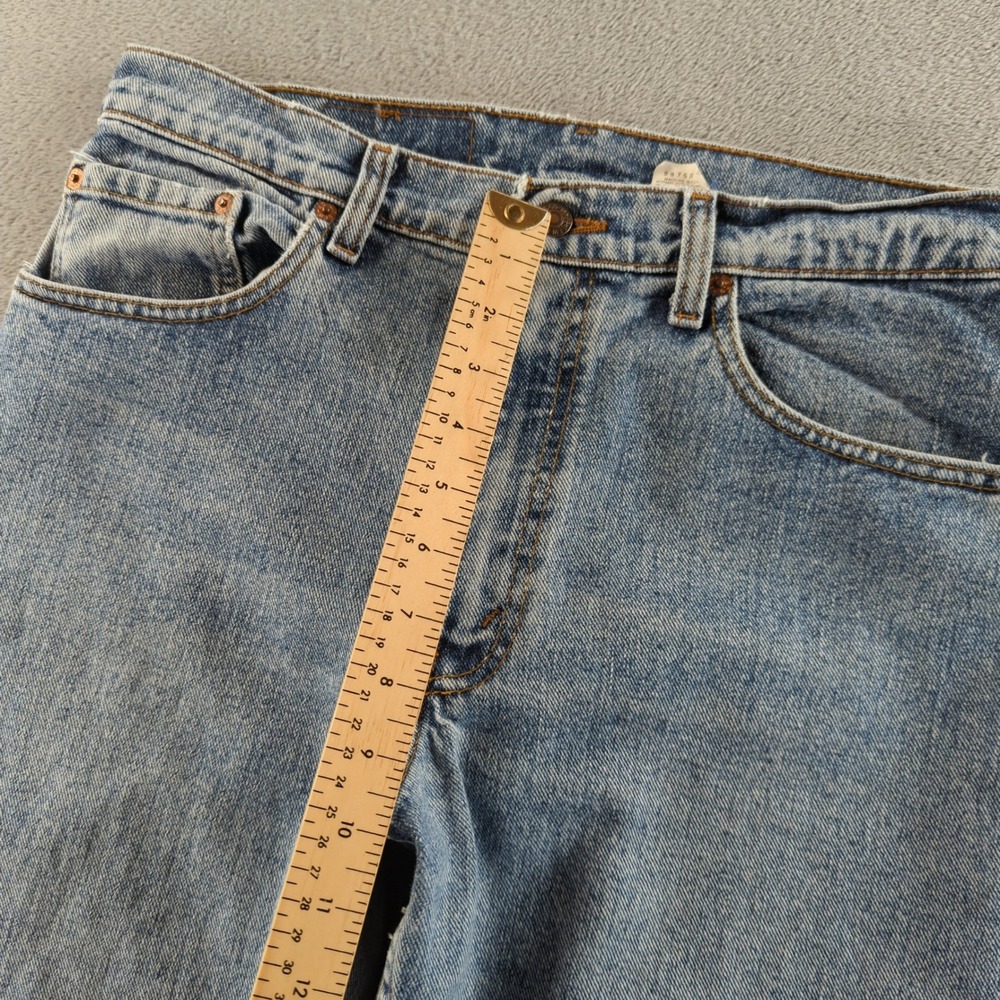 Vintage 90s Levis 550 Jorts Mens 33 (Fits 32) Blue Light Wash Faded Cut Off USA - Picture 10 of 14